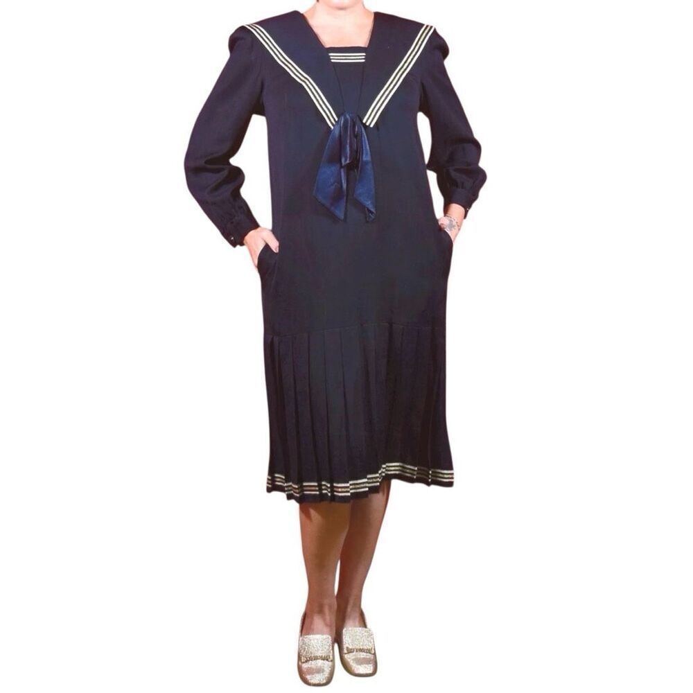 Vintage Lanz Original sailor style dress sz 6